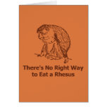 There's No Right Way to Eat a Rhesus Cards
