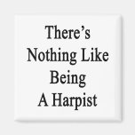 There's Nothing Like Being A Harpist Refrigerator Magnet