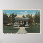 Thermopolis, WY - View of Washakie Fountain posters