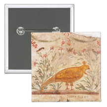 thermopolium  depicting phoenix and inscription pinback button
