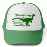 Thesaurus Dinosaur trucker hats