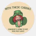 These Charms Round Stickers