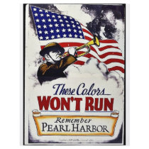 These Colours, Won't Run, Pearl Harbour Full Color Flyer