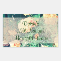 These Quiet Seasons June Marigolds Handmade Rectangular Stickers