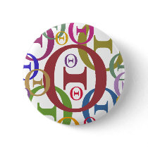 Theta Pinback Button