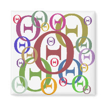 Theta Refrigerator Magnet