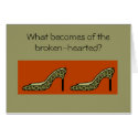 They Buy Shoes !-burnt orange leopard print card