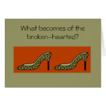 They Buy Shoes !-burnt orange leopard print card
