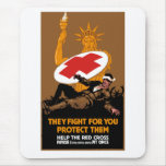 They Fight For You Protect Them mousepads