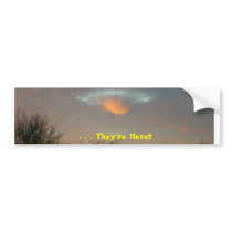 . . . They're Here!!! Bumper Sticker