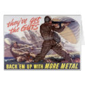 They've got the guts : back 'em up with more metal cards
