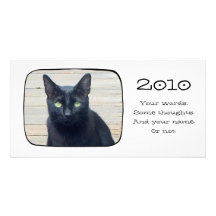 Thin Black Line Photo Card