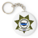 Thin Blue Line Keychain