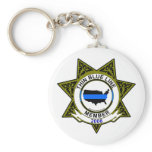 Thin Blue Line Keychain