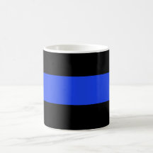 Thin Blue Line Law Enforcement Coffee Mug