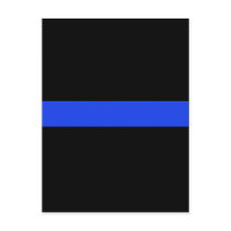 Thin Blue Line Law Enforcement Post Card