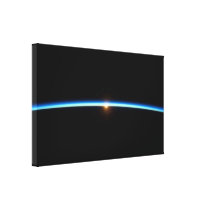 Thin Blue Line Wrapped Canvas Print