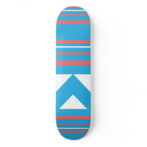 Thin Stripes Aqua Skate Deck