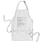 Things To Do aprons