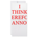 think and annoy rack cards