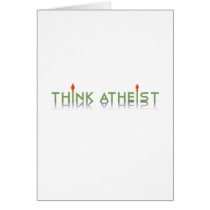 Think Atheist Greeting Cards