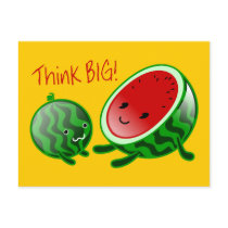 Think Big Watermelon Postcard