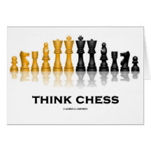Think Chess (Chess Set) Greeting Card