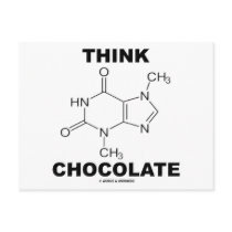 Think Chocolate (Theobromine Molecule Chemistry)