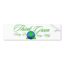 Think Green 3 Bumper Sticker