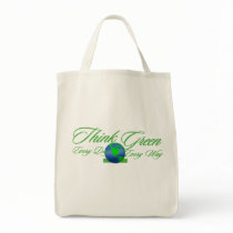 Think Green 3 Organic Grocery Tote Bag