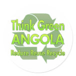Think Green Angola stickers
