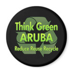 Think Green Aruba magnets