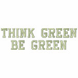 Think Green Be Green embroidered shirts