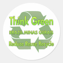 Think Green Brazil Minas Gerais Sticker