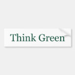Think Green Bumper Sticker