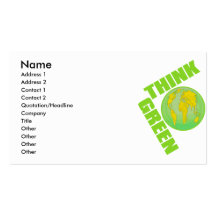 Think_Green Business Card Templates