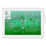 Think green greeting card