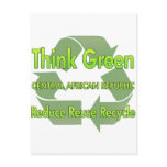 Think Green Central African Republic Postcards