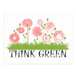 Think Green Cute Products! Postcards