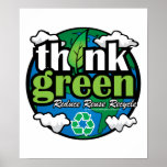 Think Green Earth posters