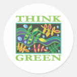 Think Green Environmental Stickers