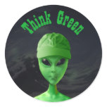 Think Green ET stickers
