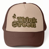Think Green for Earth Day Retro Trucker Hats