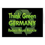 Think Green Germany Greeting Card