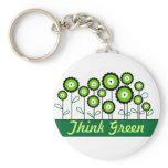 THINK GREEN GO GREEN keychains