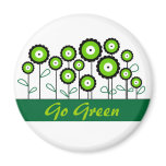 THINK GREEN GO GREEN magnets