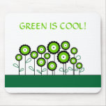 THINK GREEN GO GREEN mousepads