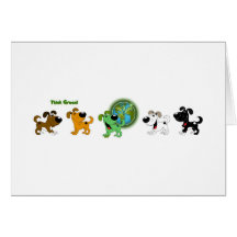 Think Green! Greeting Card