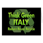 Think Green Italy Greeting Card