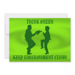 THINK GREEN KEEP ENVIRONMENT CLEAN-INVITATION